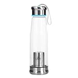 Taza infusora de té: haz té suelto, hierbas o frutas, o utiliza bolsas de té para llenar esta botella de 430 ml con un delicioso té utilizando el infusor de metal de calidad. Experimente con recetas para producir una variedad de infusiones saludables y ricas en vitaminas. También puedes llenar con tus cafés favoritos para crear una sabrosa cerveza fría.