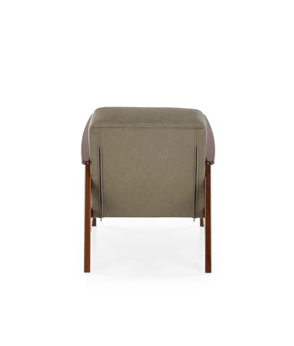 KRESTON Sessel ASENTO, Retro Cocktailsessel aus Massivholz für Wohnzimmer, TV Sessel