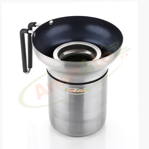 Image of Teasy Anti Overflow Stainless Steel Tea Pot Smart No-Spill Chai Maker with 800ml Capacity Stop Tea&Milk Spillage on Gas Stove Premium Non-Stick Coated Tea Kettle