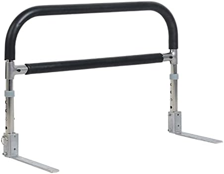 Old Man's Bedside Railing, Bedside Fall Prevention Grab Bar Mobility Aid, Adjustable Adult Bed Rail, Stability Standing Bar Handle, Fits King, Queen (Color : Black, Size : 40 * 36 * 23cm)