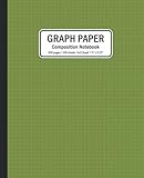  Graph Paper - Composition Notebook: Quad Ruled Composition Notebook for Math and Science Students  5x5  200 pages  7.5\" x 9.25\"  Avocado Green