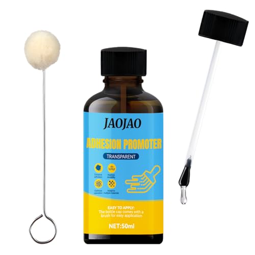 JAOJAO Adhesive Promoter, Adhesion Promoter Automotive Weatherproof Long-Lasting Easy to Apply for PP, PE, Silcone Car Parts Trim Emblems, 50ml