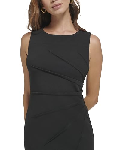 Calvin Klein Women's Sleeveless Sheath Dress with Starburst, Black 18, 122