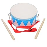 Milisten Snare Drum für Kinder, 8 Zoll Kinderschlagzeug-Set mit 2 Trommelstöcken, Verstellbarem Gurt, Sensorisches Musik-schlaginstrument für Jungen Und Mädchen, Neujahr, Weihnachten, Halloween,