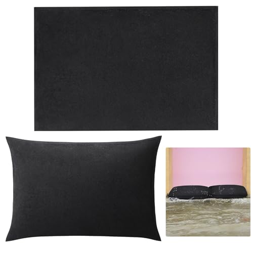 Berlune Flood Barriers for Home 1ft x 2ft Sandbags Flooding Quick Water Barrier Reusable Absorbent Flood Prevention Barriers Sandless Rain Hurricane for Flooding Door Garage Basement(10 Pcs)
