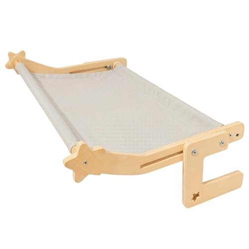 Perchoir de fenêtre en bois robuste pour chat et chien avec housse lavable douce - 2
