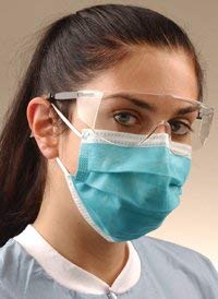 Crosstex GCITE Isofluid Ear Loop Mask, Latex-Free, Teal (Pack of 500)