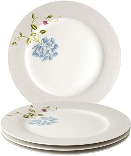 Laura-Ashley-10-Cobblestone-Pinstripe-Dinner-Plate-Set-in-Giftbox-4-Porcelain-Ceramic-Plates-Microwave-Safe-Dishes-Heritage-Collectables Laura Ashley 10 Cobblestone Pinstripe Dinner Plate Set in Giftbox 4 Porcelain Ceramic Plates Microwave Safe Dishes Heritage Collectables