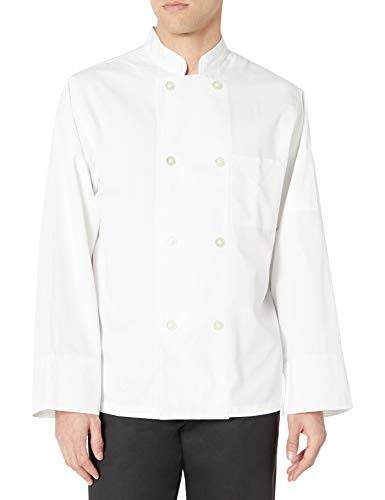 Dickies Chef Classic 8 Button Coat, White, Medium