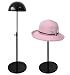 Queens Adjustable Height Hat Stand Metal Dome Shape Design Tabletop Wig Display Rack
