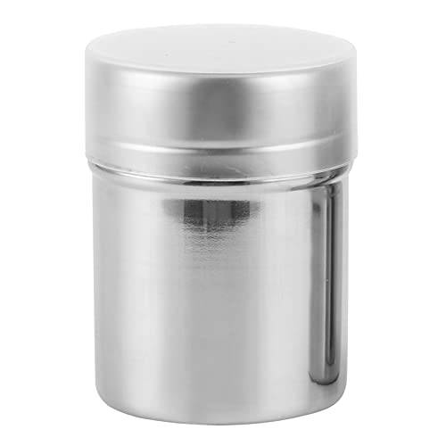 Irfora Stainless Steel Powder Dredger, Mesh Powder Shaker for Chocolate, Coffee, Salt, with Cover, Kitchen Baking Cooking (L) - Image 6