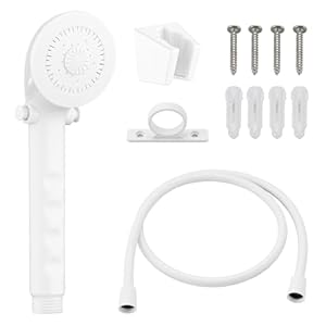 Lavishstream RV-Duschkopf mit Schlauch (Weiß)