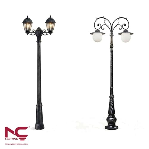 Cột đ&egrave;n s&acirc;n vườn 2 b&oacute;ng | Cột Đ&egrave;n S&acirc;n Vườn 365