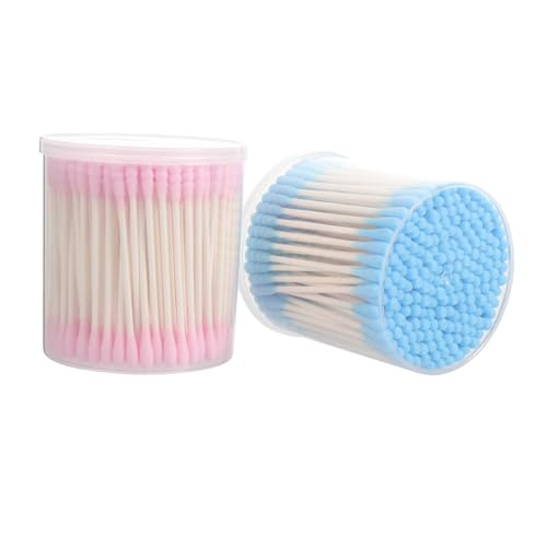 HAPINARY Cosmetic Swab 400pcs Cotton Swabs Double-ended Tip Makeup Correction Swab Disposable Cleaning Sticks for Beauty Needs