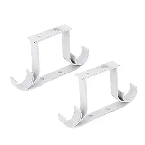 WorldCare 1-inch or 1/inch Drapery Rod Ceiling Bracket White 2pcs