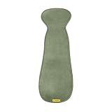 Aeromoov - Cojín para Asiento de bebé Air Layer - Inserto para Asiento de Coche o Cochecito - Grupo 2/3 - Funda de Verano antisudor - Algodón orgánico - Green Moss