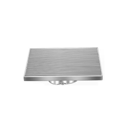 Bodenablauf Großes Kaliber Dusche Ablauf Edelstahl Hofablauf 10/12/15/20/30cmAblaufdeckel Garten Duschablauf Garage Keller Ablaufgitter Badablauf Anschluss DN50 (30cm)