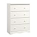 Sauder Pogo 4 Drawer Chest, Soft White finish