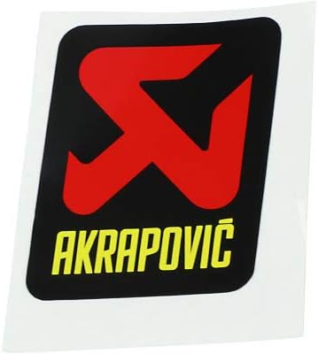 Akrapovic P-HST13AL General Replacement High-Temp Exhaust Sticker - 57mm L x 60mm H