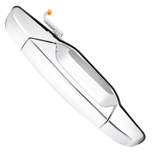 Exterior Chrome Door Handle Front Right Passenger Side for 2007 2008 2009 2010 2011 2012 2013 2014 Chevy Silverado Suburban Tahoe Avalanche GMC Sierra Yukon Cadillac Escalade - 22738722 80545