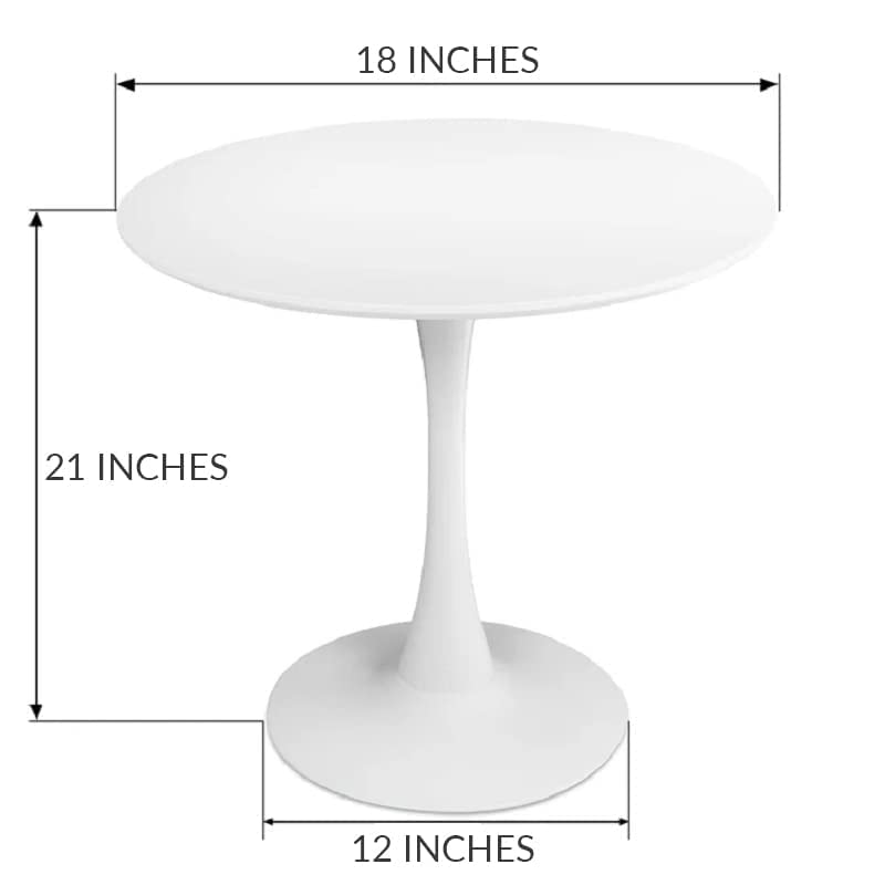 Image of Shoppee Fold-able Oval Shaped Side Table /Tea Coffee Breakfast Table (Small , Engineered Wood,Natural )