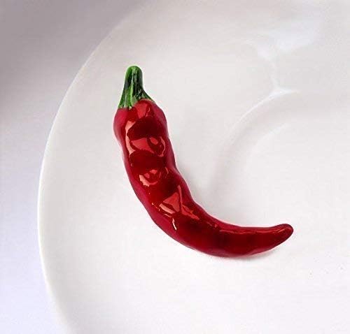 Red hot pepper brooch, yummy pin