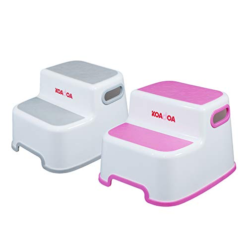 KOADOA 2つ 踏み台 子供 子ども 幼児 ステップ 2段 洗面所 手洗い お風呂 トイレ台 滑り止め