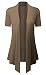 URBAN K Women's Short, Long, 3/4 Sleeve Open Front Drape Hem Lightweight Cardigan Regular & Plus Size
