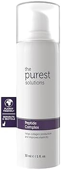 The Purest Solutions Peptide Complex Serum - Skin Rejuvenation & Anti-Aging Care - Supports the Collagen Fiber Network - Anti-Wrinkle Effect - Vegan | Cruelty Free | Eco Friendly (1 fl. oz)