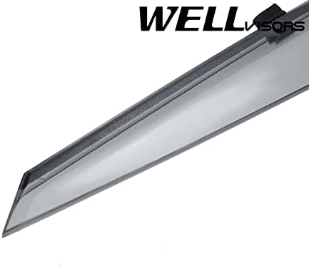 WellVisors Window Visors Wind Deflectors Compatible with Subaru 2008-2014 Impreza WRX Premium Series Rain Guards 3-847SU006