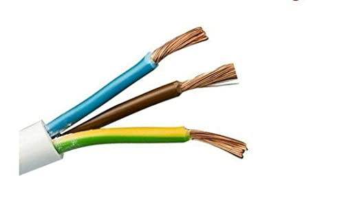3 core Round Copper Wires and Cables 1mm for Domestic and Industrial Electric Connections (45 Meter 3 CORE 1.0MM) (B0B3RN9G7P) Amazon Price History, Amazon Price Tracker