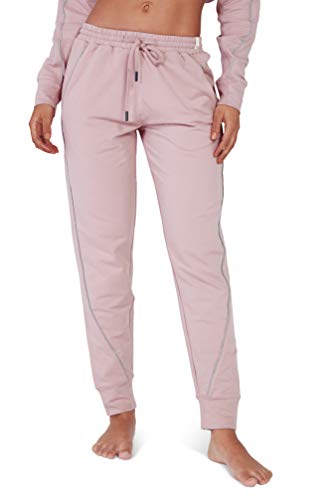 Satva Super Soft Organic Cotton Active Yoga Lounge Sweat Pants - Kara Jogger, Gallnut, S