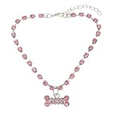 Collier pour chien : pendentif original en forme d'os et couleurs harmonieuses pour un look adorable, élégant et unique. bijou pour chat