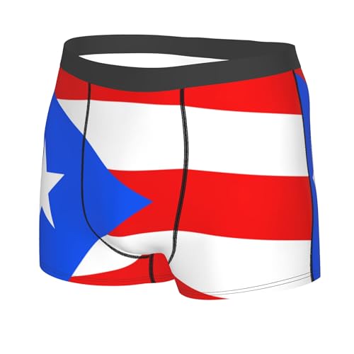 CUTEDWARF Flag of Puerto Rico Men's Boxer Briefs Elastic Waistband Briefs Men's Boxer Briefs2
