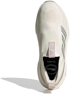 adidas Women's Cloudfoam Cuxxion - Sock, White/Matte Silver/Ice Purple, 7 — view 2