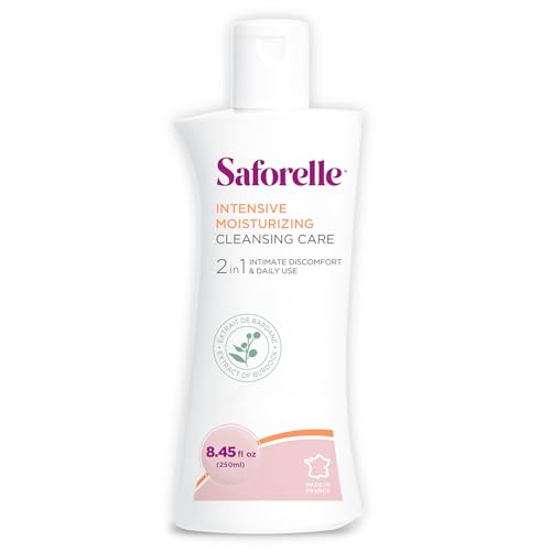 Saforelle Intensive Moisturizing Cleansing Care - 8.45 fl oz - Feminine Wash with Burdock Extract for Soothing Daily Cleansing