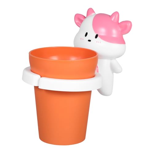 Cabilock Cute Cartoon Mouthwash Cup Adorable Animal Design Mugs for Easy Clean Bathroom Organizer Fun Toothbrush Holder for Boys