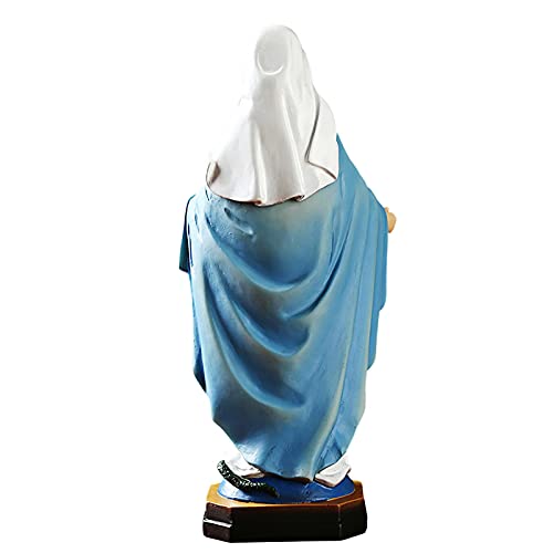 Tengan Virgin Mother Mary Statue Heavenly Protectors Renaissance Collection Immaculate Conception Resin Religious Statue for Garden Outdoor Patio Intensely