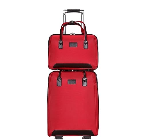 ANIIC Luggage Suitcases With Wheels 2-Piece Nylon Luggage Stripe 20inch Luggage Sets Anti-Theft Combination Lock Suitcases Suitcase Spinner Luggages (Color : G, Size : 2-Piece)