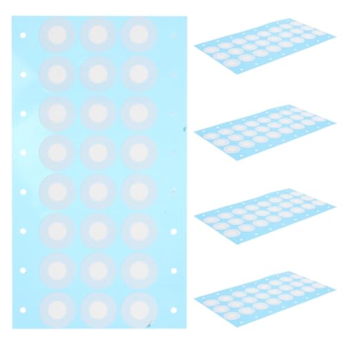 TOVINANNA Filtres à Air Autoclavables pour Bocaux de Spawn, Membranes Respirantes Rondes 2X2 CM, 120 Patchs Adhésifs pour Culture de Champignons en Laboratoire