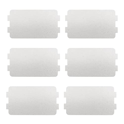 6 Stück Mikrowelle Glimmerplatten Blätter, Mikrowelle Glimmerplatte, Wellenleiterabdeckug, für Mikrowelle (116 x 64 mm)