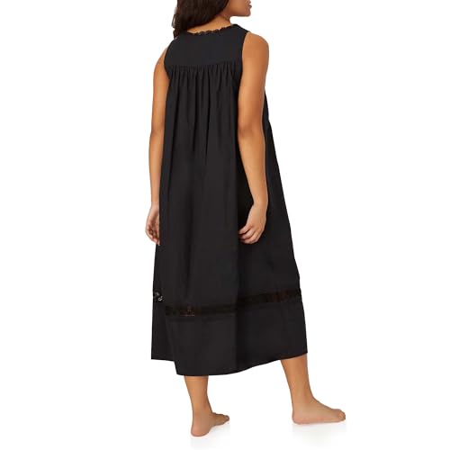 Eileen West Queen Anne's Lace Womens Sleepwear & Loungewear - Portofino Collection - 100% Cotton Ballet Sleeveless Nightgown3