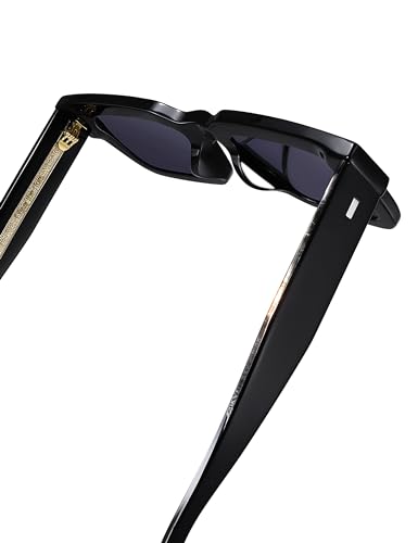 Image of Roneyee Non Polarized Acetate Sunglasses RY-A08 Frame with UV Protection Impact Resistant Nylon Lens Retro Unisex