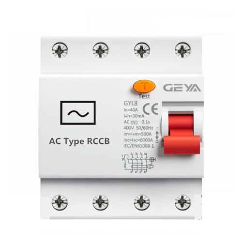 Disjoncteur différentiel triphasé 40A pour protection RCD 30mA