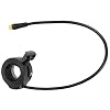 Baverta Thumb Throttle E-Bike – Accélérateur d’accélérateur Droit/Gauche Accessoires de Commande d’accélérateur Connecteur étanche pour Scooters électriques E-Bike 130X