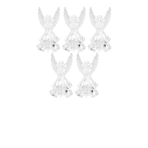GRIRIW 5pièces Veilleuse Ange Lumineuse Acrylique Décoration De Noël Pour Maison Et Fête