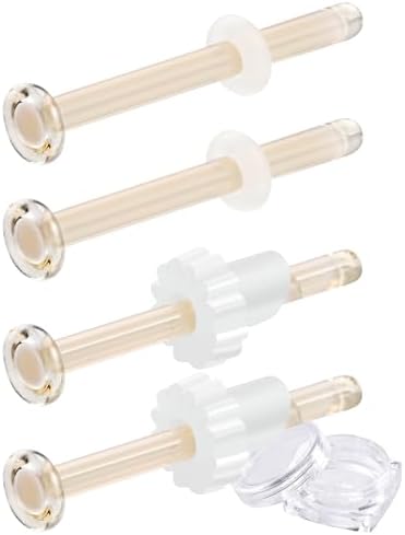 （04:30時点） [lapisia] 透明ピアス ガラスピアス 耐熱強化ガラス 【4本ピアス+8個キャッチ+8個花型キャッチ】 透ピ ファーストピアス レディース メンズ つけっぱなし キャッチ 付属 (スキン16Gストレート, 12mm)