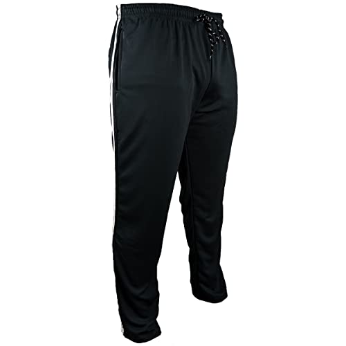 Calça Masculina Treino Corrida Academia Preta Com 3 Bolsos Tamanho:G;Cor:Preto