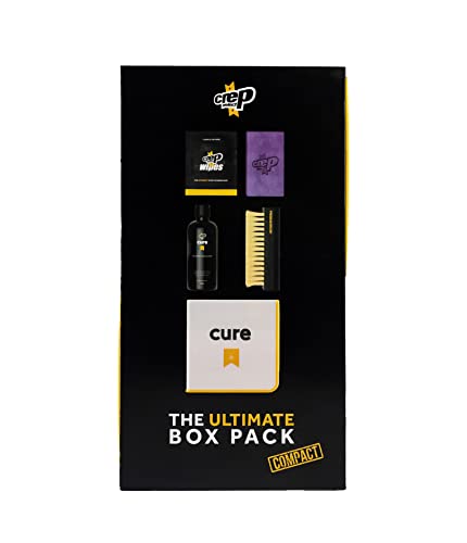 Crep Protect Shoe Care Pack - COMPACT Premium Sneaker Cleaning Kit with 9 x Sneaker Wipes, 1 x Suede & Nubuck Eraser, 3.38 Oz Cleaning Solution, Microfibre Cloth & Brush