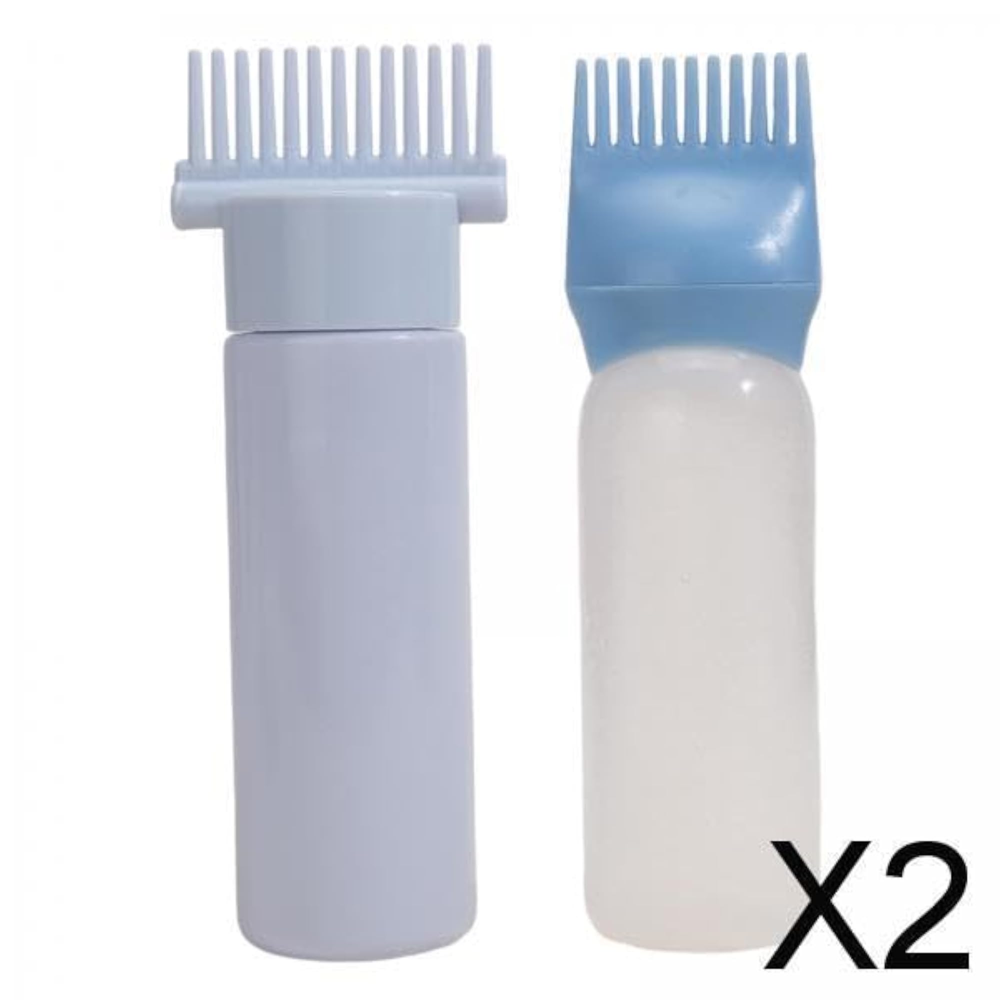 Club Bollywood® 2x2x Root Comb Applicator Bottles for Salon Blue